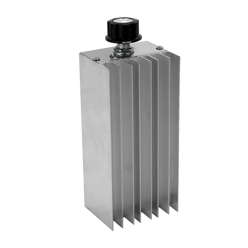 2X AC 220V 6000W SCR Voltage Regulator Controller Electronic Dimmer Thermostat Speed Regulation Mold With Case