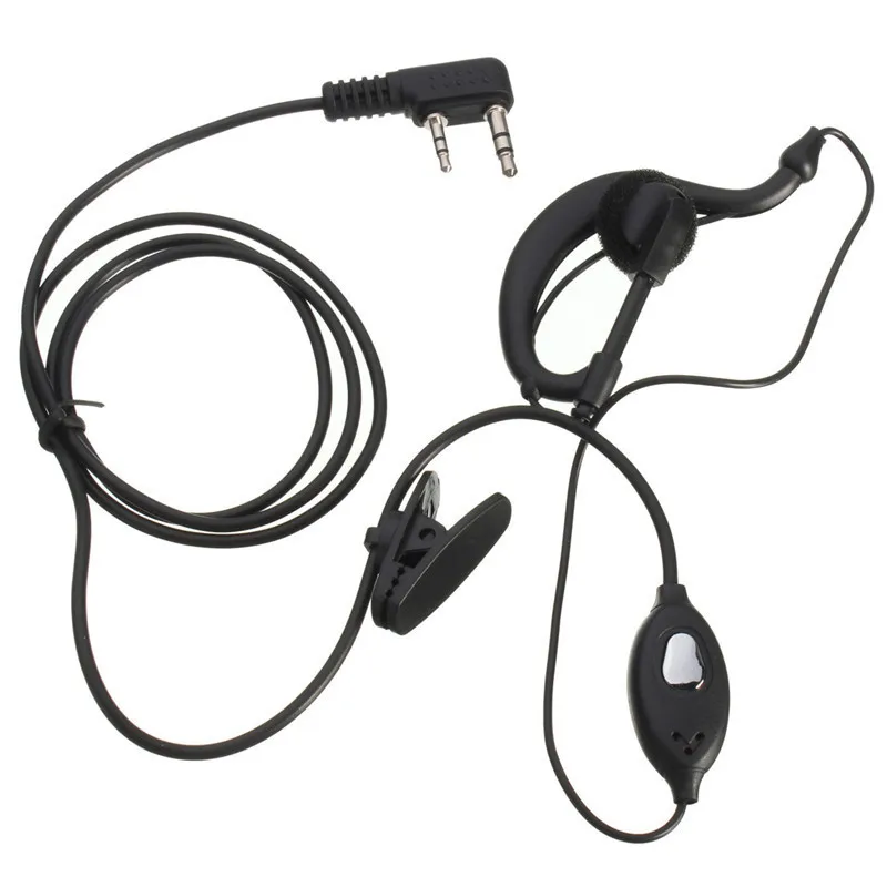 10pcs BAOFENG Radio 2pin K Port Earpiece Ptt Mic Headset for Handheld Walkie Talkie Earphone For UV5R UV10R BF-888S UV16