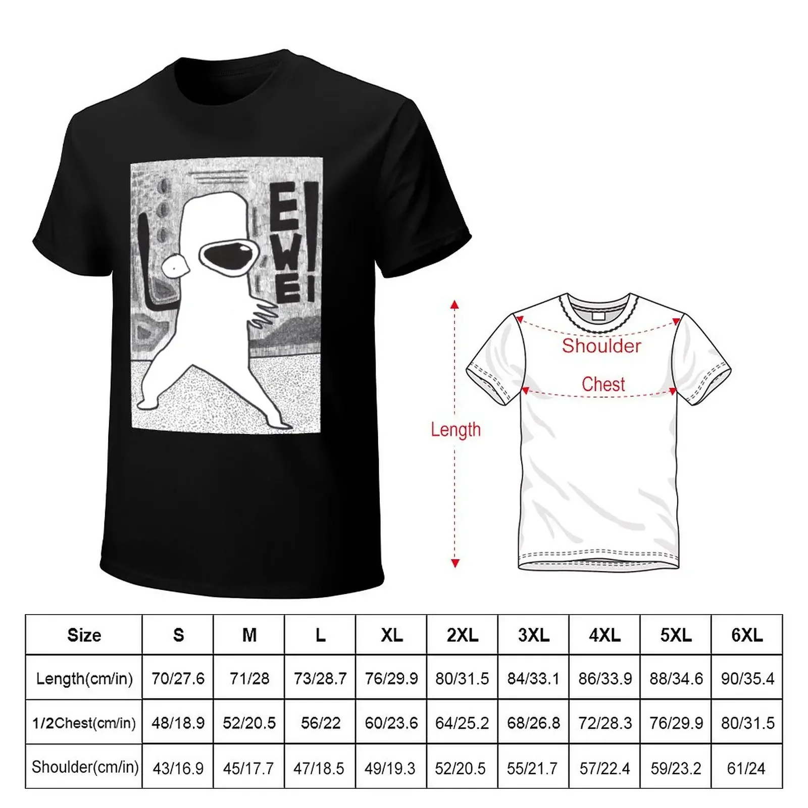 EWE! T-Shirt sweat korean fashion boys whites mens vintage t shirts