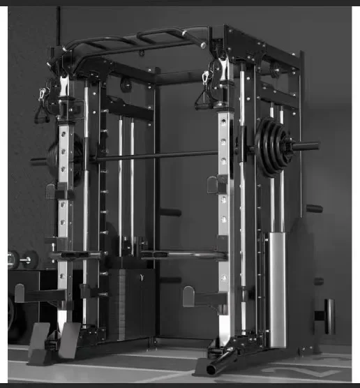 Multifunctional integrated home gym smith machine gym lat Pull down Low Row fitness equipment squat rack with cables machine