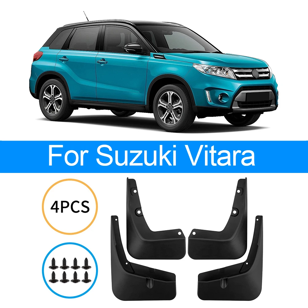 

Tire Fender For Suzuki For Vitara For Edcudo 2016-2025 Car Mud Flaps Set ABS Black Wheel Fender Guards With Splash Protection