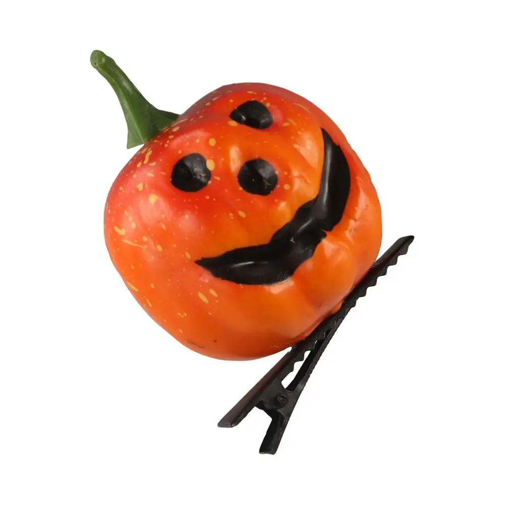 Funny Simulation Pumpkin Hair Clip Foam Headdress Halloween Hairpin Hairband Hair Accessories Halloween Headband Party