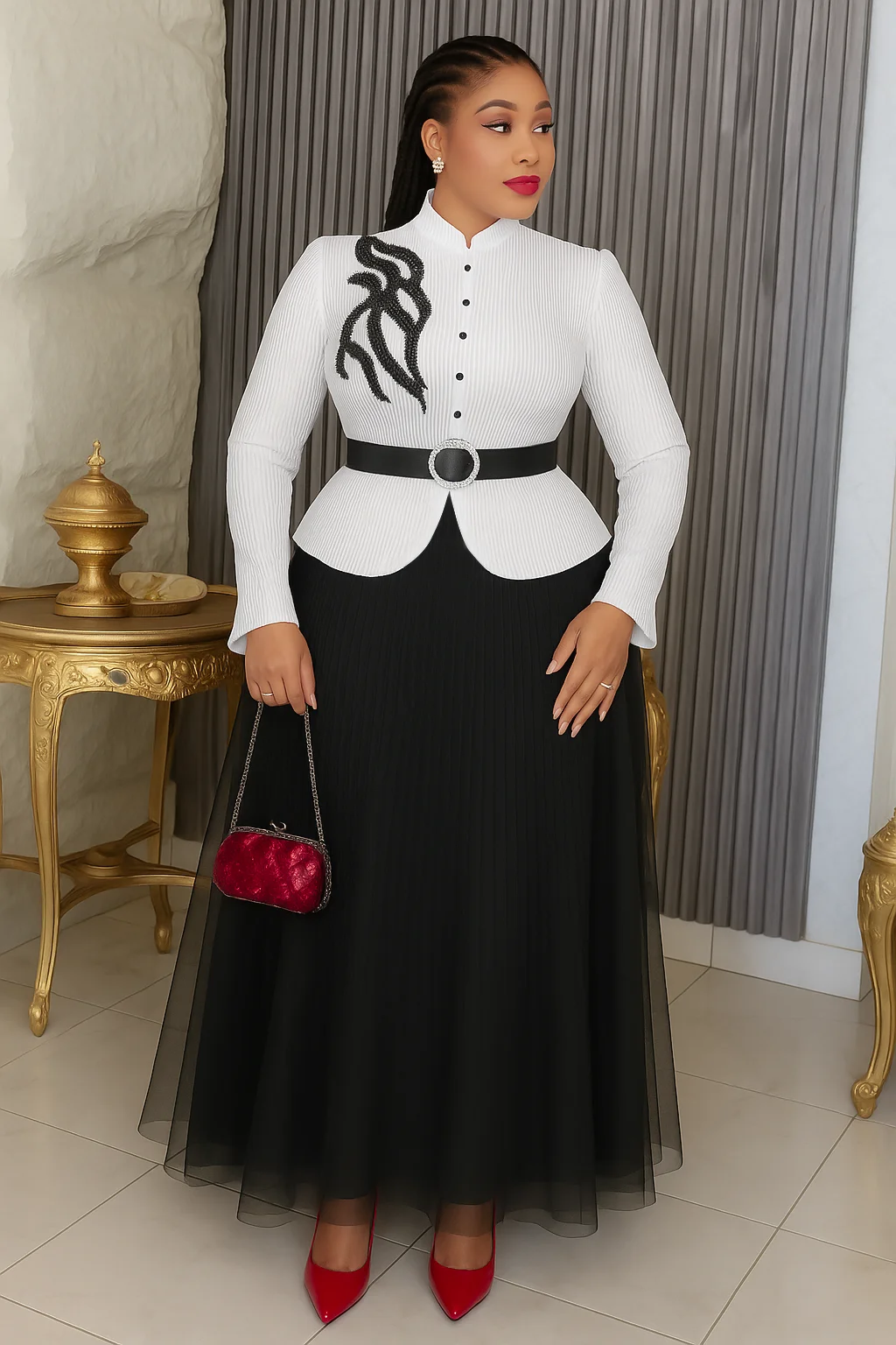 Afican Prom Plus Size Pleated Dress For Women Formal Elegant Evening Party Luxury Long Dress Casual Female Fashion Clothing 2025 - Image 2