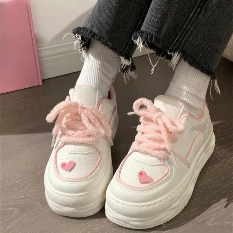 Little White Shoes Female Autumn and Winter 2023 New Fashion Casual Simple All-match Thick Bottom Women Shoes Autumn and Winter