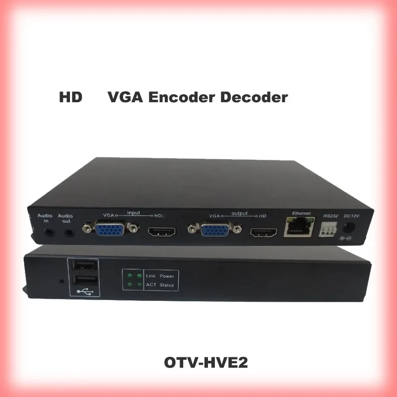 H264 H265 1CH HDMI-compatible 1CH VGA TO IP Video Encoder Decoder