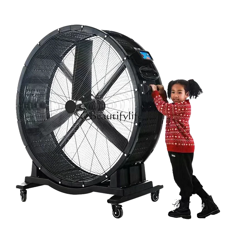 

Gym Mobile Industrial Big Fan Strong Super Large Wind Power Hand Push Floor Fan