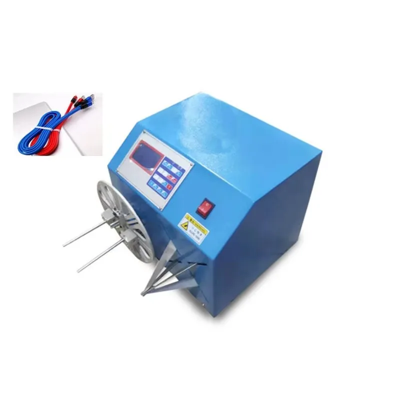 Hot Sale Elastic Silicone Rubber Tape USB Cable Winding Kink Tying Machine