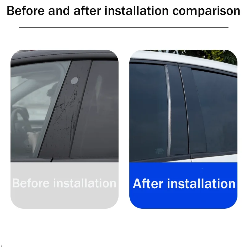 For Geely Boyue L Starray Atlas FX11 2023~2026 2024 2025 Car Window B-C pillar Decal Column Sticker Modificat Accessories