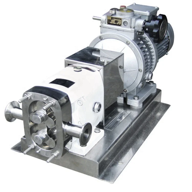 Food Grade Rotary Lobe Beer Sanitary Pump Positive Displacement Pump For Chocolate,oil,honey Transfer