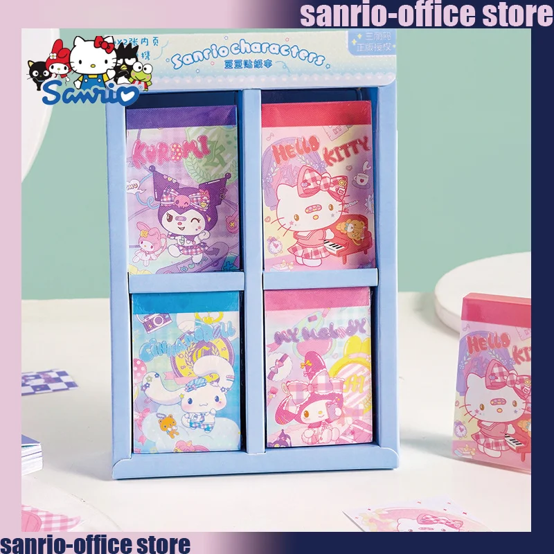 

12pcs Sanrio Doudou Stickers Book Cute Creative Cartoon Kuromi Hellokitty My Melody Student Stationery Stickers