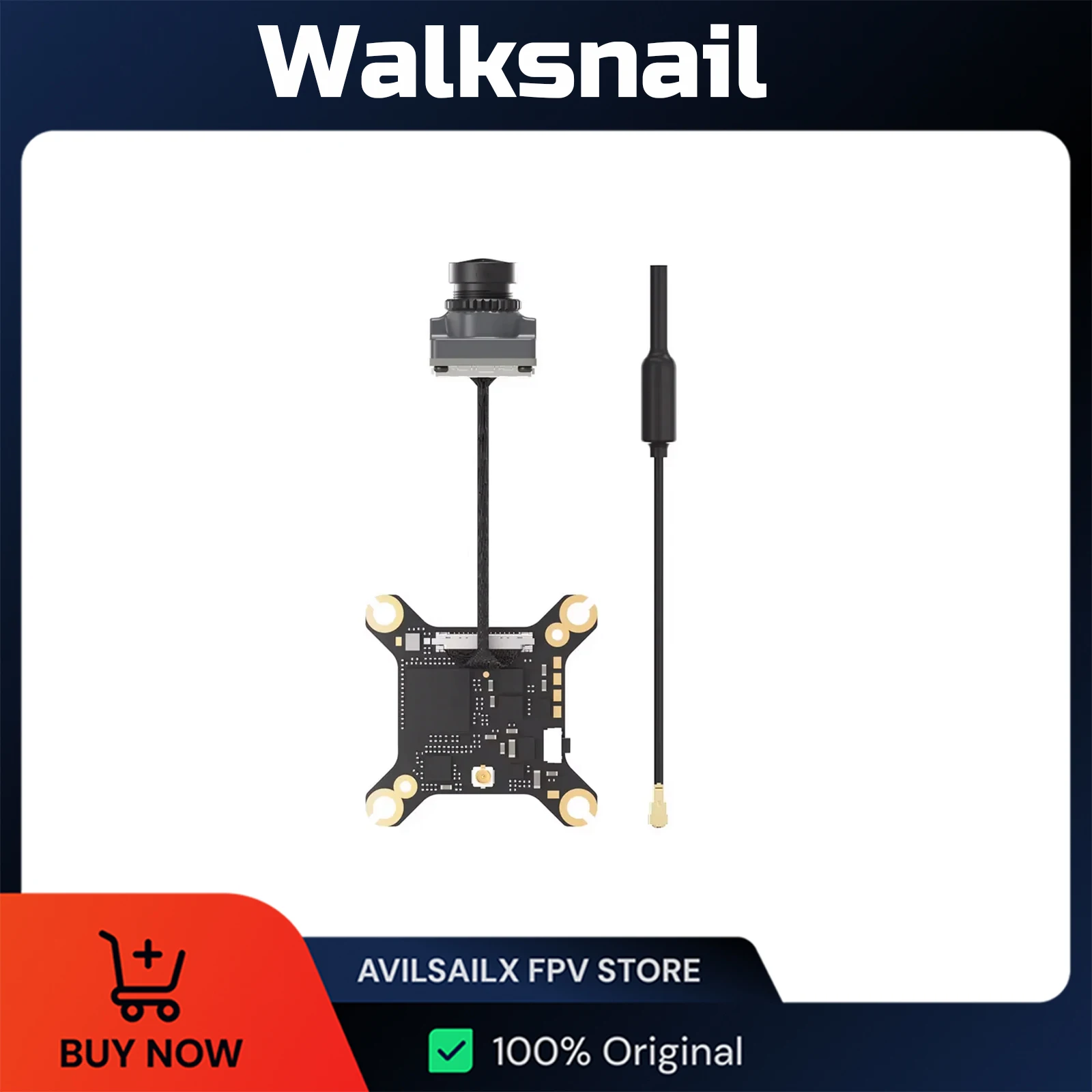 

CADDXFPV Walksnail Ascent Lite VTX Kit Digital Image Transmission 1080P/60FPS 35ms low latency 3km Range For Ascent Fpv Goggles