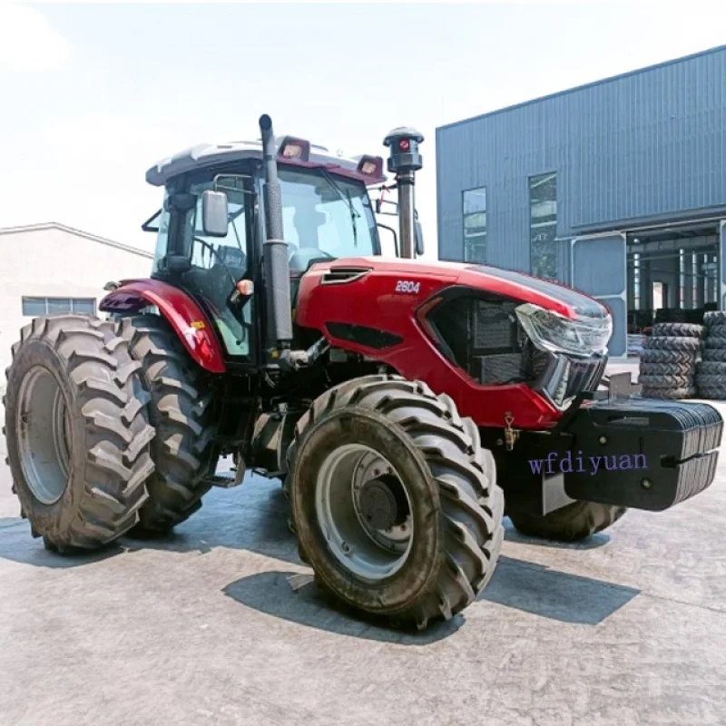 China: 260hp 4x4 Cabin wheel farm equipment tractors diyuan traktor diesel tractor