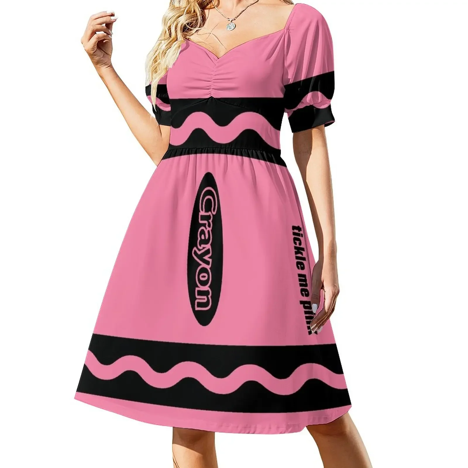 

Pink Crayon Box Party Group Costume Short-Sleeved Dress women's clothing trend 2025 women's evening dress 2025