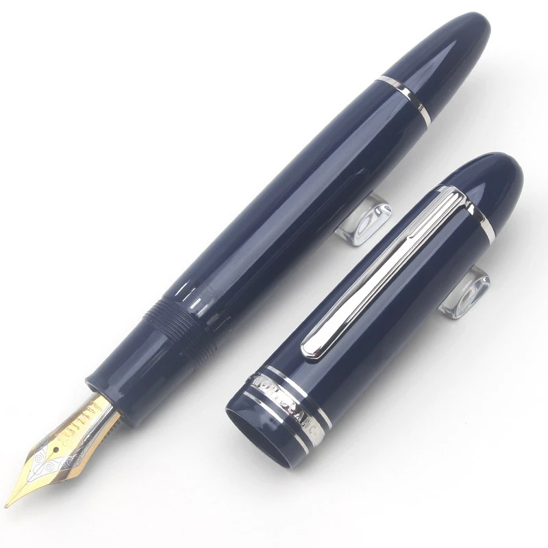 مجموعة TAT الخاصة MB # 149 قلم حبر فضي كبير أسود وأخضر بنك الاستثمار القومي لممارسة الخط والكتابة الممتصة بالحبر