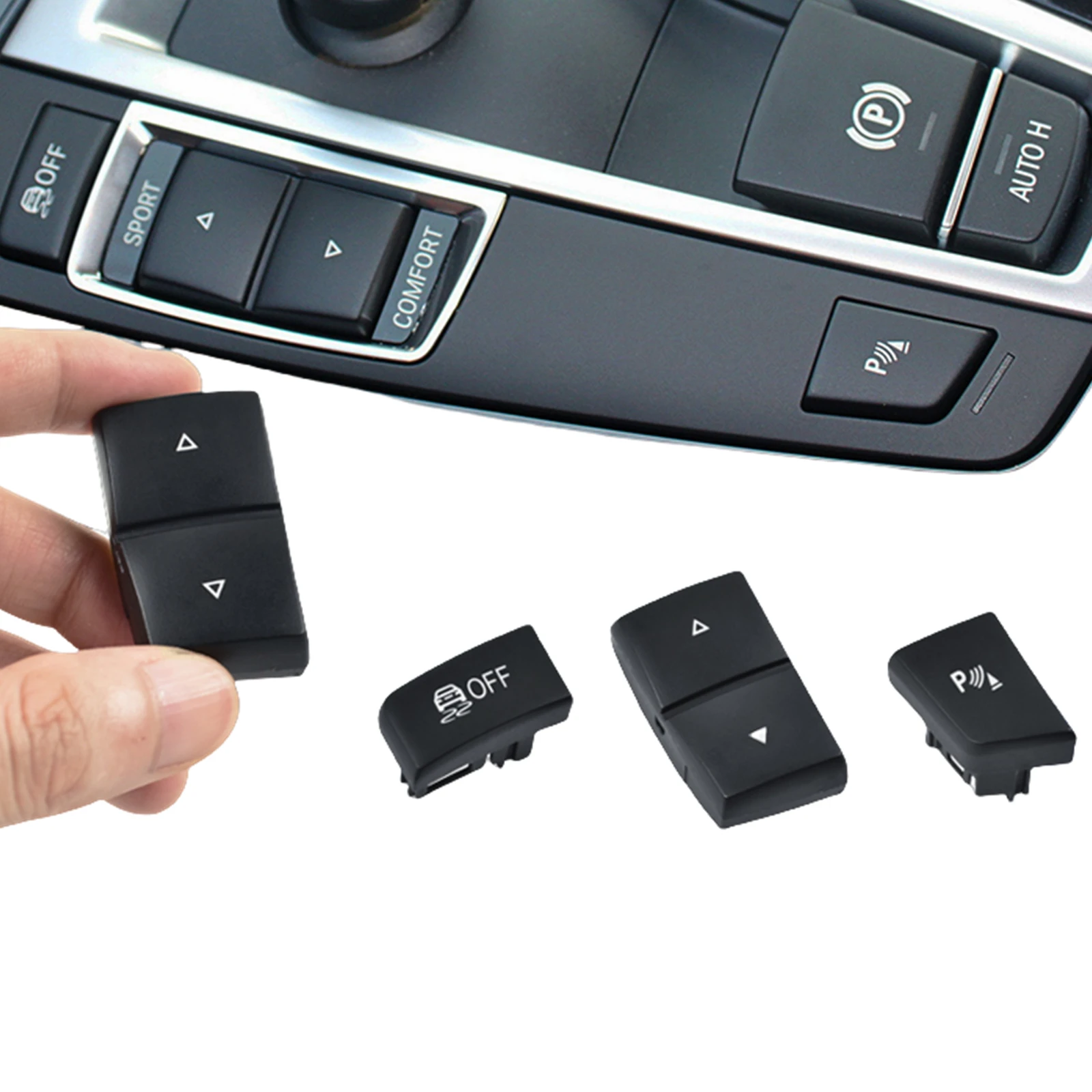 For BMW 5 6 Series F10 F11 F18 F06 F12 F13 X3 F25 X4 F26 Car Interior Center Console Driving Mode Sport Switch P OFF Button Cap