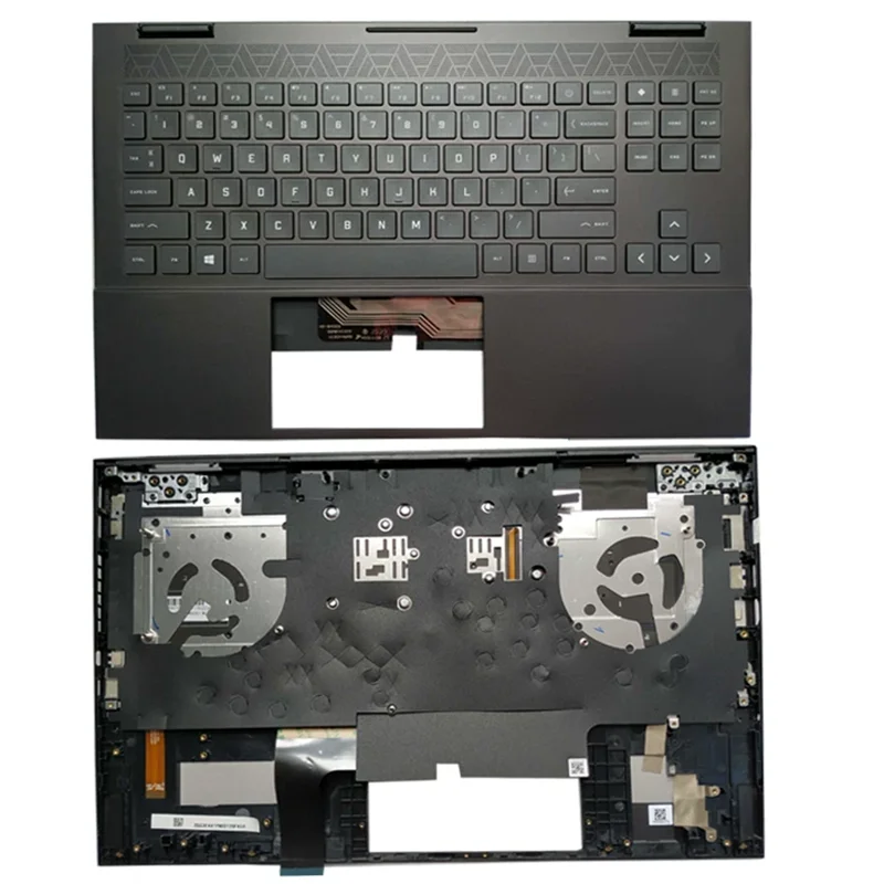 Palmrest Upper Case With US/RU/FR/SP/LA/IT/HB Layout Backlight Backlit Keyboard For HP Omen 15-EN EK TPN-Q238 Q236 Q208 Black