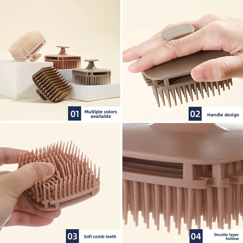 YPE Massage Comb Shampoo Head Massage Brush Hair Body Cleaning Comb Dandruff Removal Itching Relief Massager
