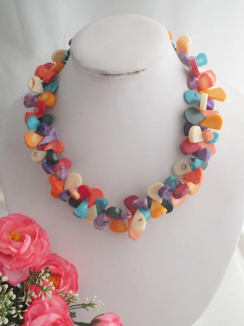 Mix Shape of melon seeds Coral Necklace/Bracelet 19