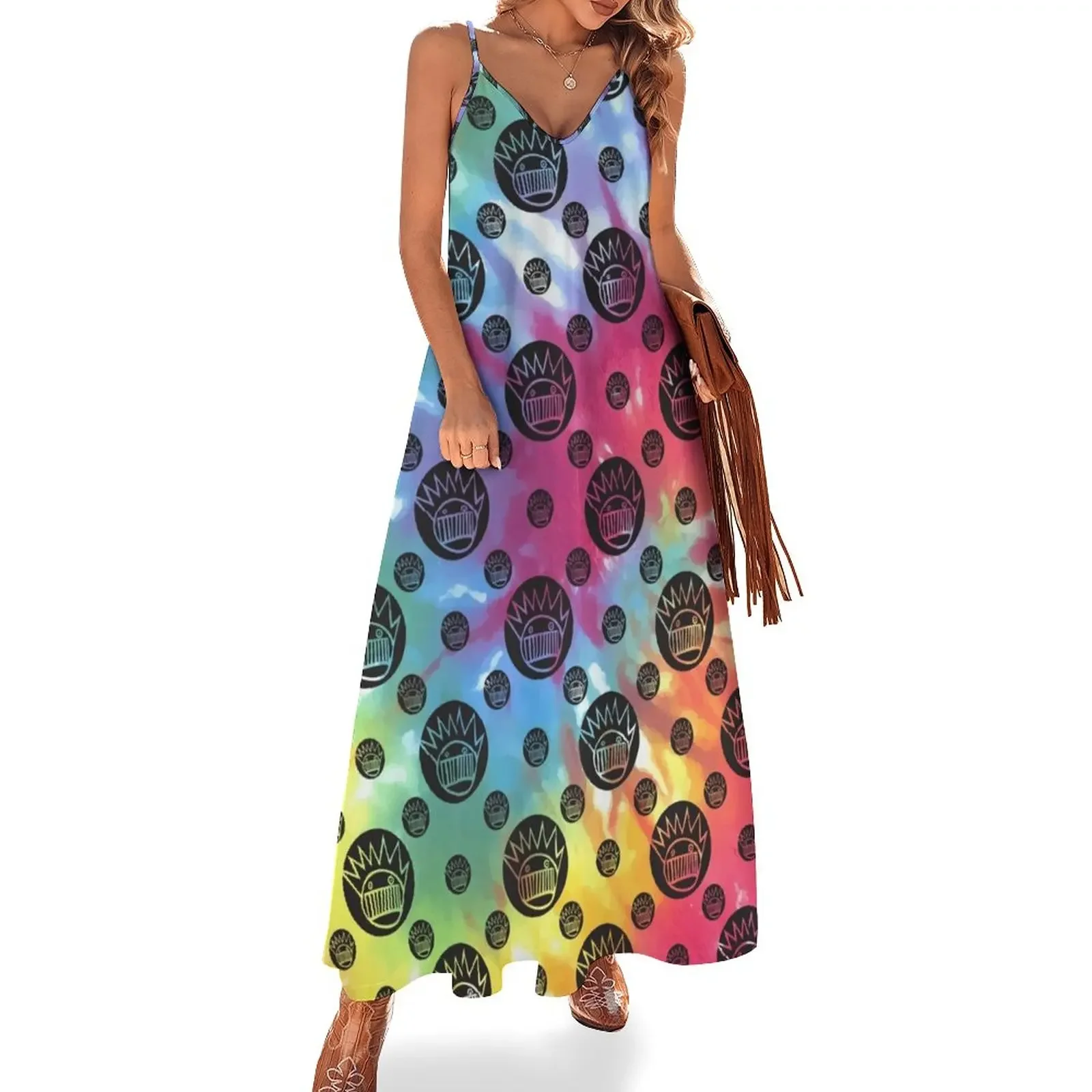 

tie dye boognish Sleeveless Dress Elegant gown evening dress women bandage dress Party dresses