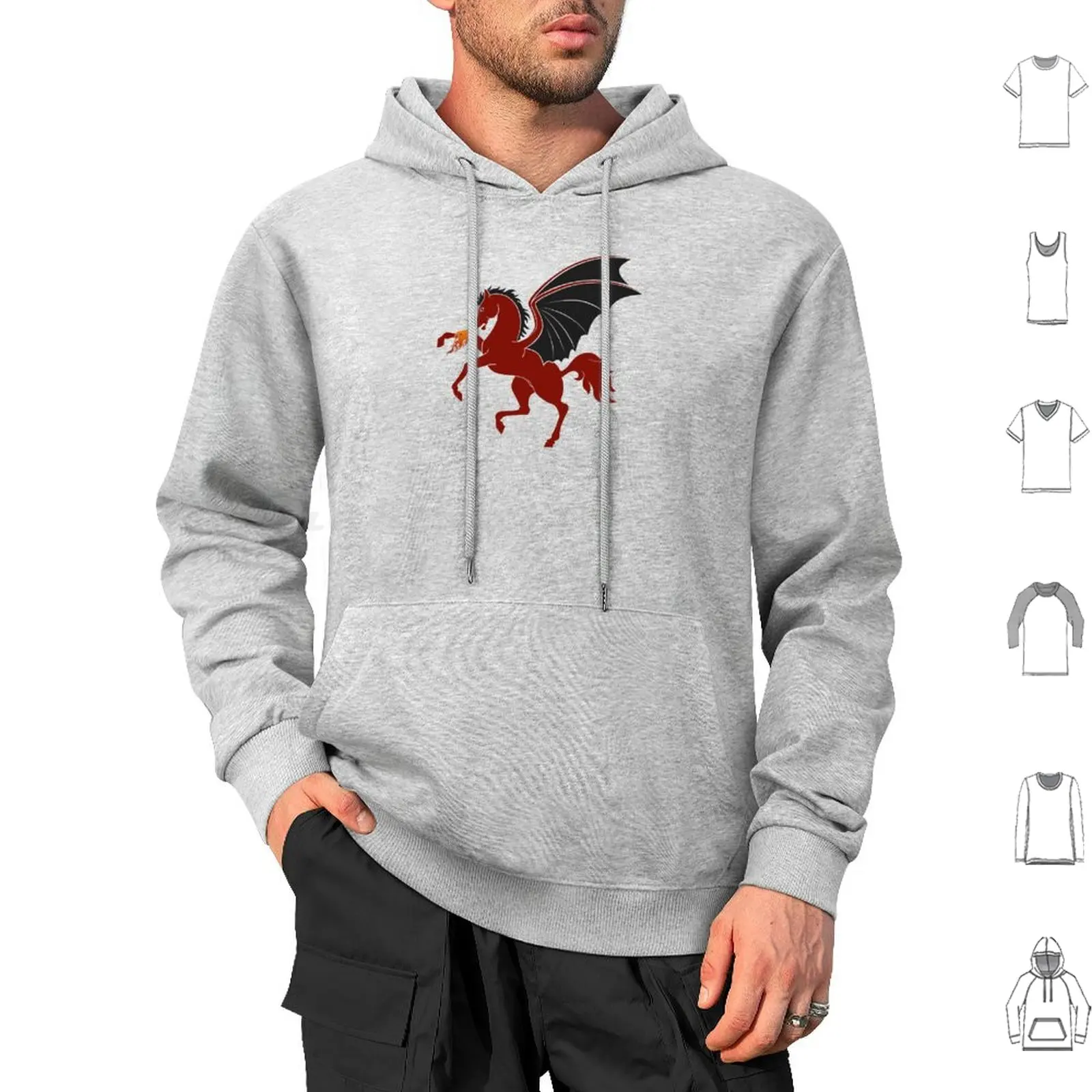 Bittersteel Personal Sigil Hoodies Long Sleeve House Stark Direwolf Sigil Heraldry Heraldic Stark Thrones Game Wolf