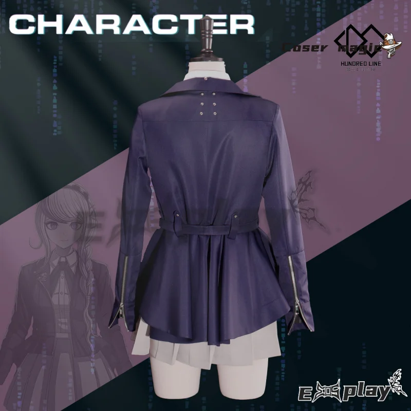 HUNDRED LINE -Last Defense Academy- Kirifuji Nozomi Cosplay Costume Halloween JK Uniform Coat Skirt Shirt Tie Campus Woman Set