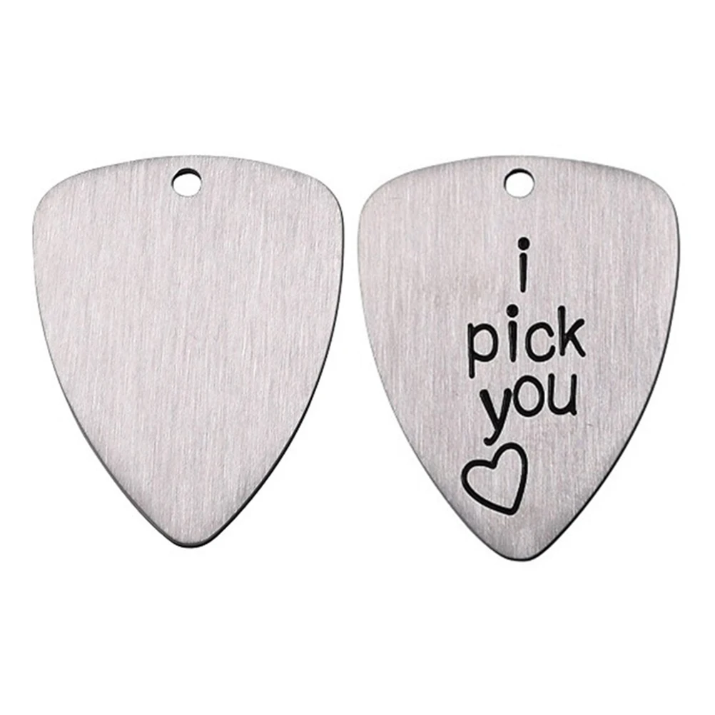 

Titanium Steel Guitar Pick Hand Carved Durable High Quality Bass Ukulele Practice Musical Instrument Accessory