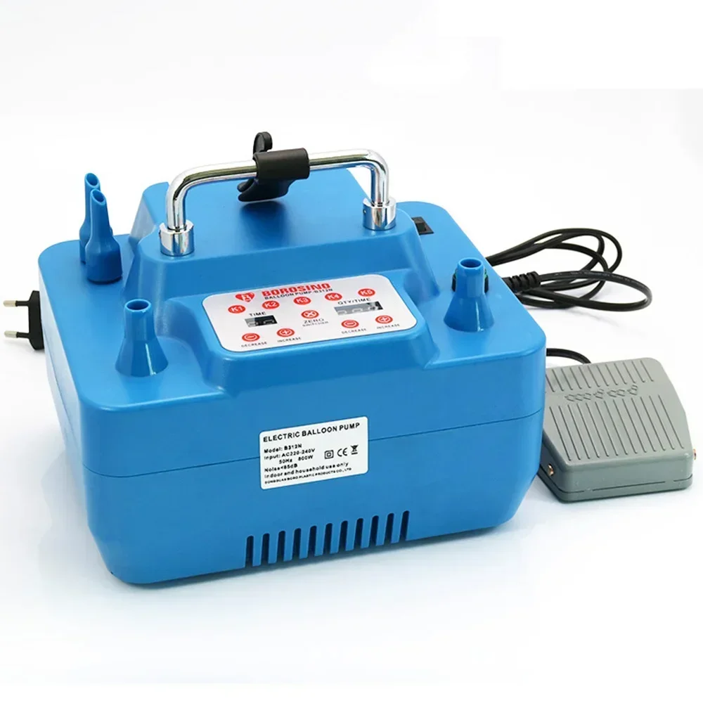 

BB800W Electric Balloon Pump With Timer Dual Holes Professional Inflator With Memory Function Handle Foot Switch 110V 220V