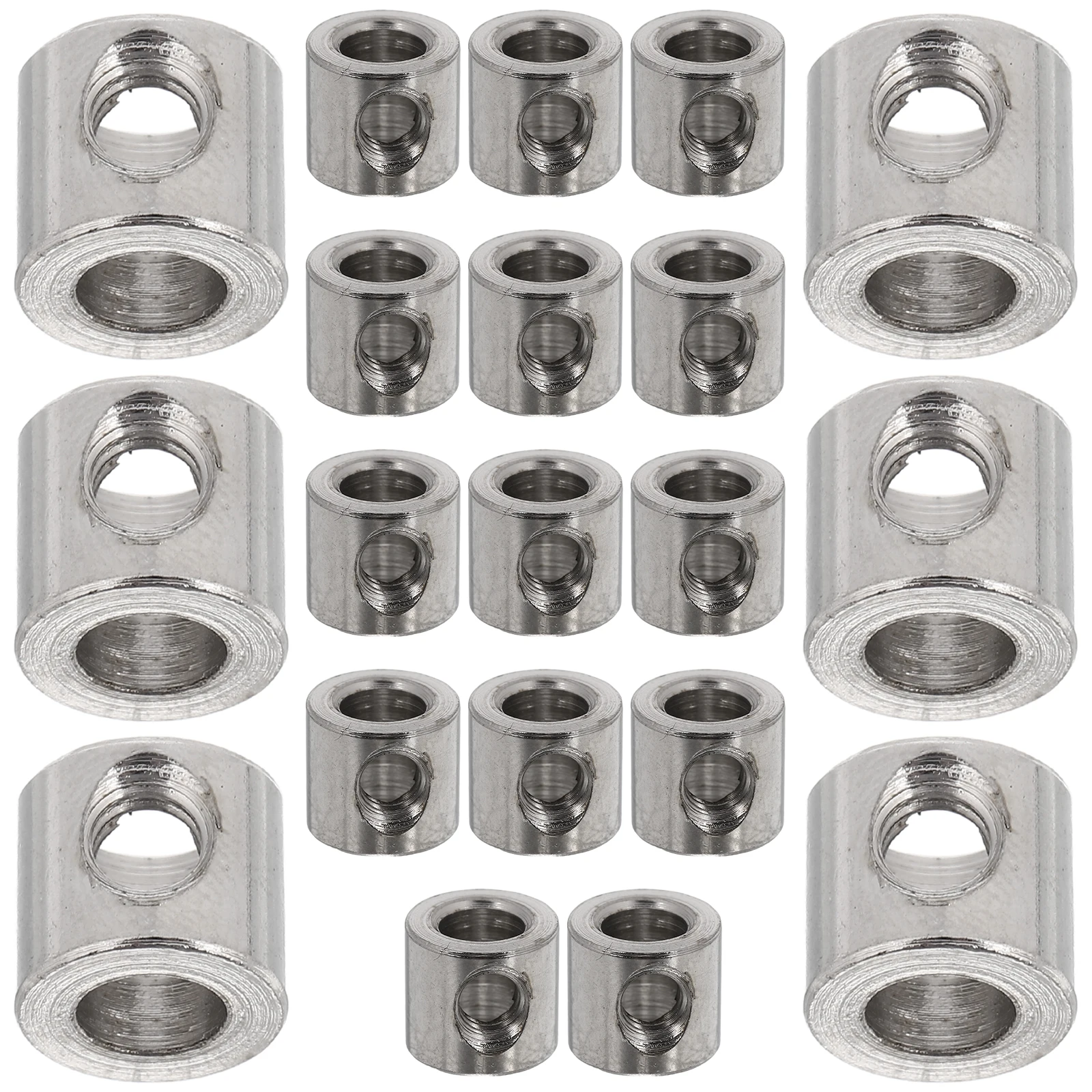 

20pcs Steel Wire Self-locking Clips Heavy Duty Cable Clamps Iron Material Small Size Wire Rope Fasteners Motorcycle Accessories