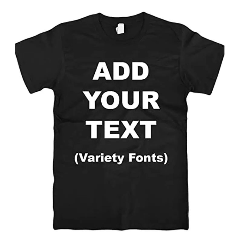 

Custom T Shirts Ultra Soft Add Your Text for Men & Women Unisex Cotton Tee Shirt Customized Product Best Seller