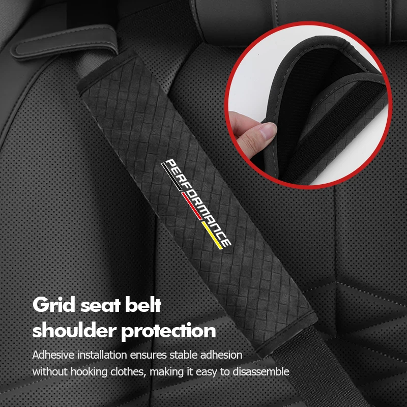 Car Seat Belt Covers Soft Leather Shoulder Pad Backpack Straps For BMW X1 X3 X4 X5 X7 G20 G38 F20 F39 F48 E46 E60 E36 E39