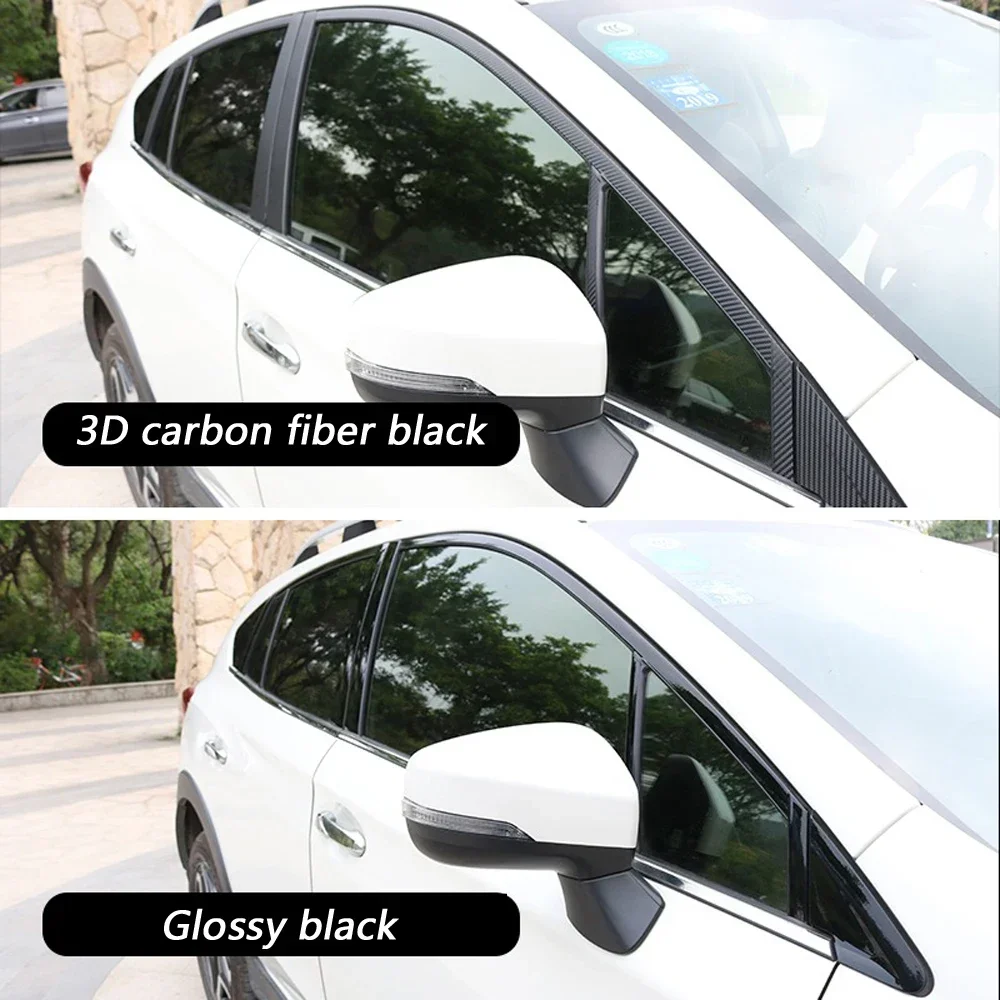 For Subaru XV 2018-2022 Sedan Window Chrome Delete Blackout ABC Pillars Glossy Black Stickers