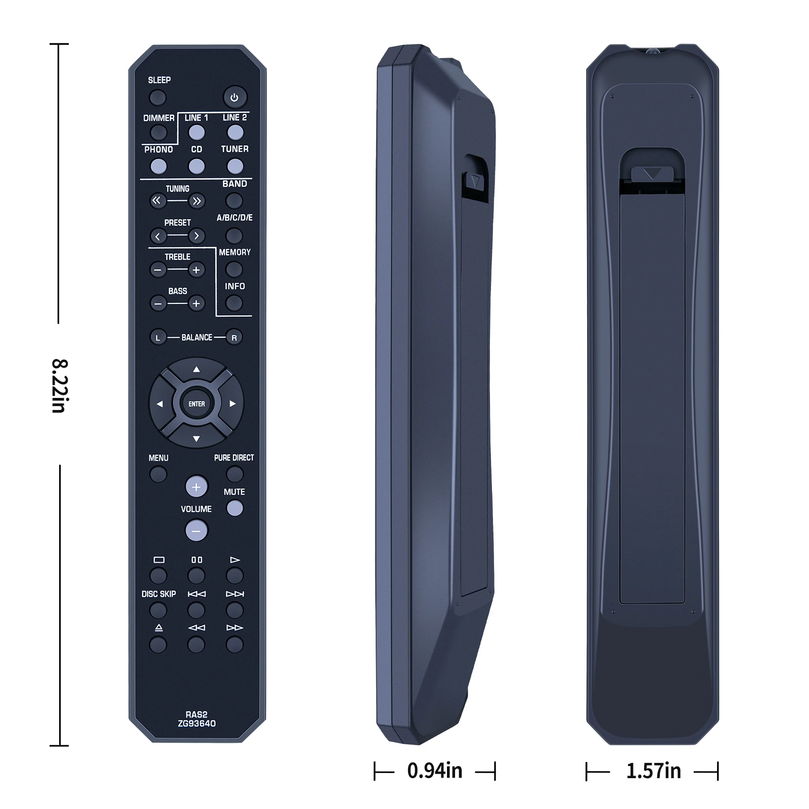 New RAS2 ZG93640 Remote Control For Yamaha A-S201 Natural Sound Integrated Amplifier