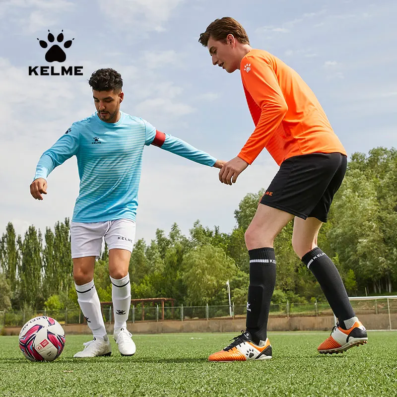Kelme Adult Long Sleeved Football Suit Set, Match Training Team Uniform, Customized Football Jersey, Sports Top