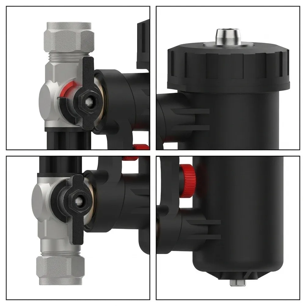 Magnetic Wall Filter for Boilers Used in Central Heating Applications Including Underfloor Layouts and Multi-Zone Installations