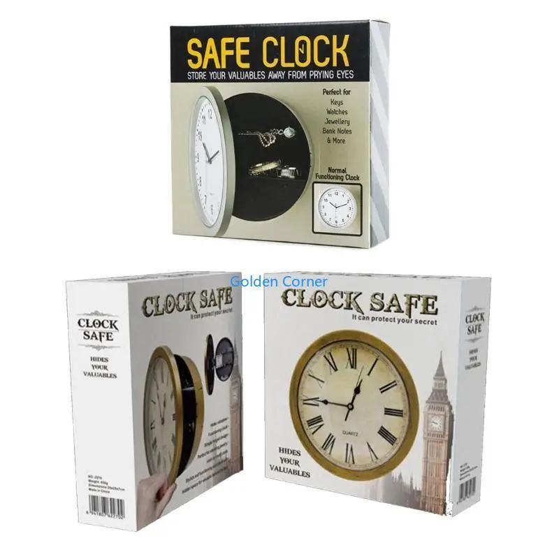 

E15d Home Clear Clock с Hiddens Safe Secret Compartment Container