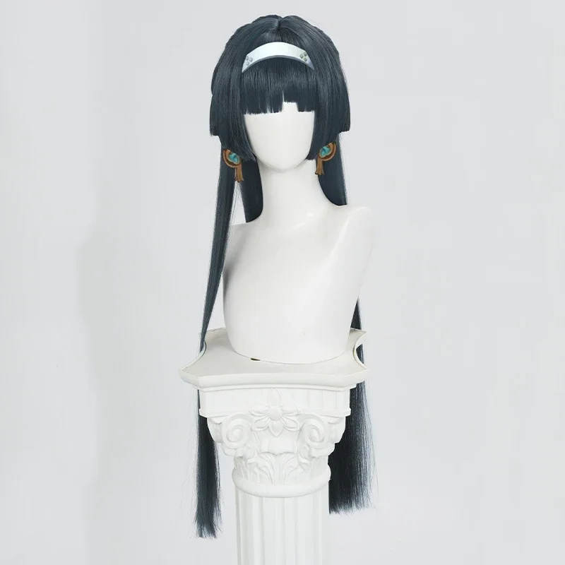 새로운 게임 Zenless Zone Zero Astra Yao 코스프레 가발 소녀 긴 머리 내열성 합성 가발 카니발 할로윈 액세서리