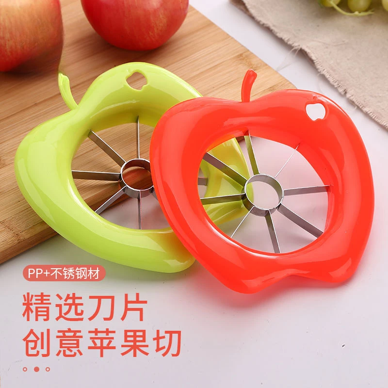 Multifunctional Apple Slitter 430 Stainless Steel Blade Cutting Fruit Core Separator Kitchen Gadgets Slicing Cubes Portable