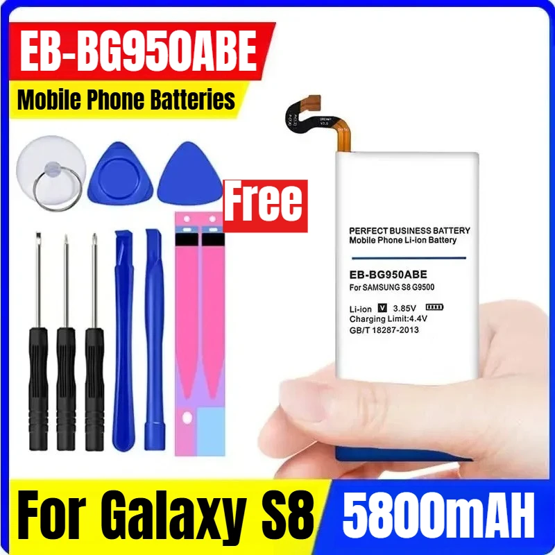 

5800mah EB-BG950ABE Mobile Phone Batteries for Galaxy S8 Sm-g9508 G950f G950a G950t G950u