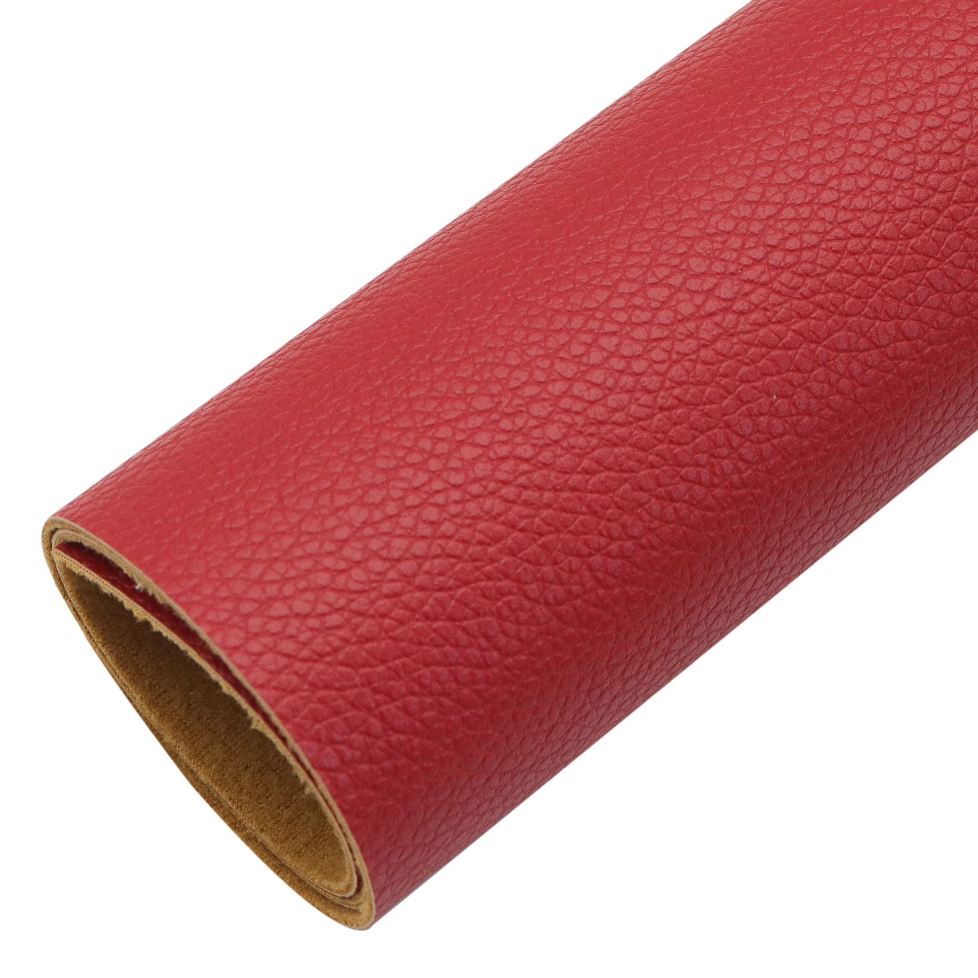 Solid Color Litchi Faux Synthetic Leather For DIY Bows Handbags Earring Sewing Craft Faux Leather Fabric Roll,1Yc35812