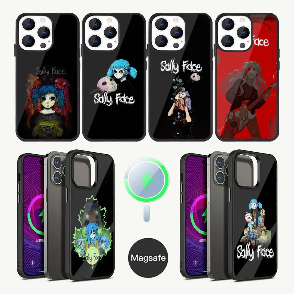 

S-Sally Face Game Phone Case For iPhone 17,16,15,14,13,12,11,Plus,Pro,Max Mini Magsafe Magnetic Wireless Charging