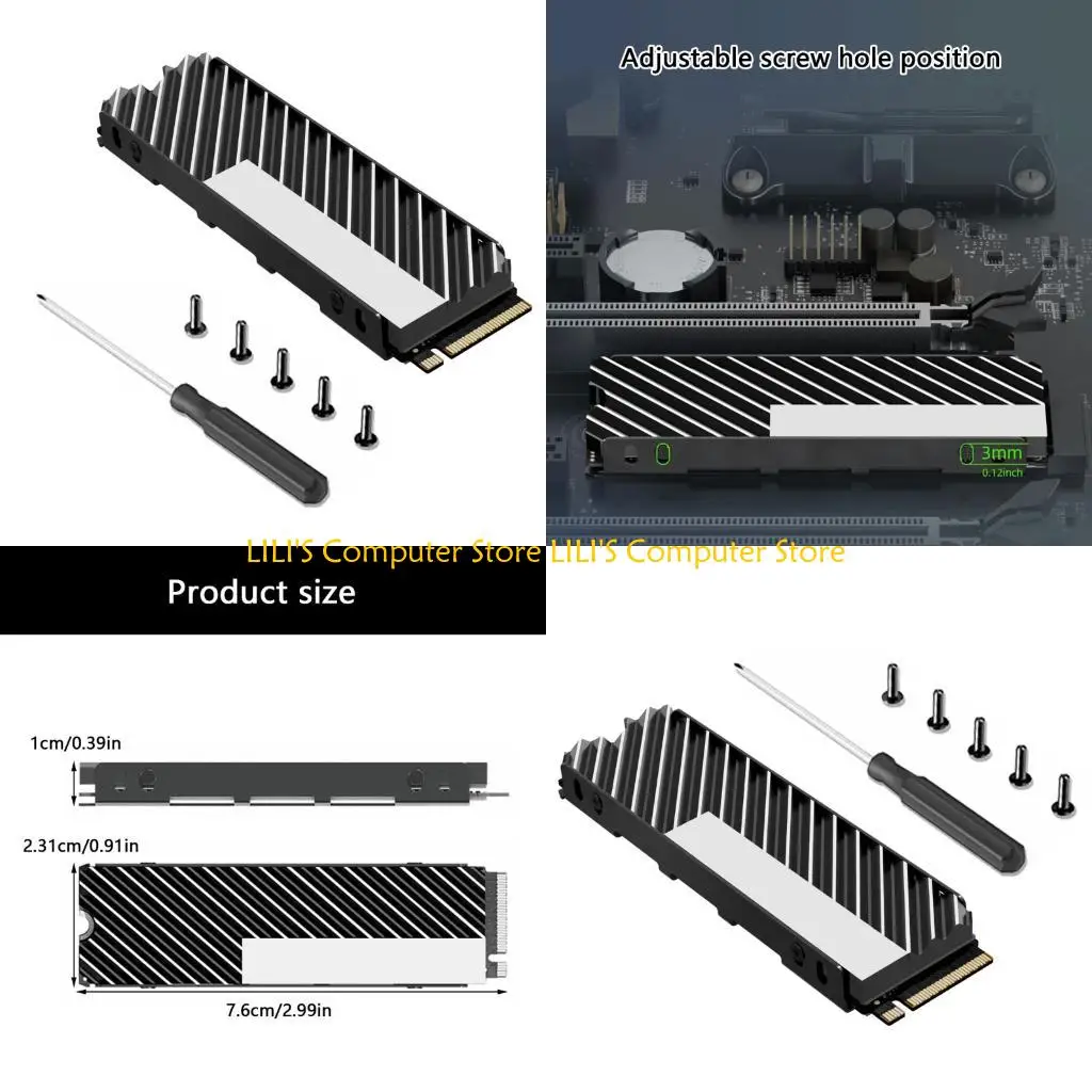 

A52B Enhanceds Thermals Conductors For NVMe SSD 2280 Lightweight Cooling System Installation Ready