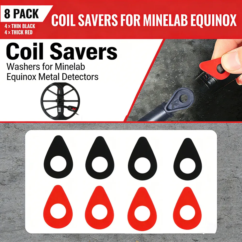 

Coil Savers Rubber Teardrop Washers for Minelab Equinox Metal Detectors