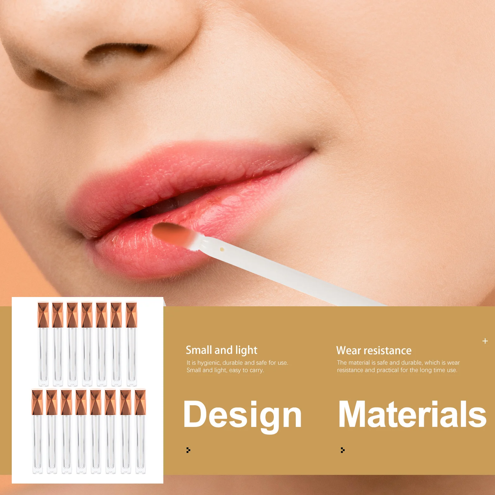 

15pcs 5ml Lip Gloss Tubes Clear Plastic Bottles Refillable Lip Balm Containers DIY Travel Size Empty Bottle Long Wear