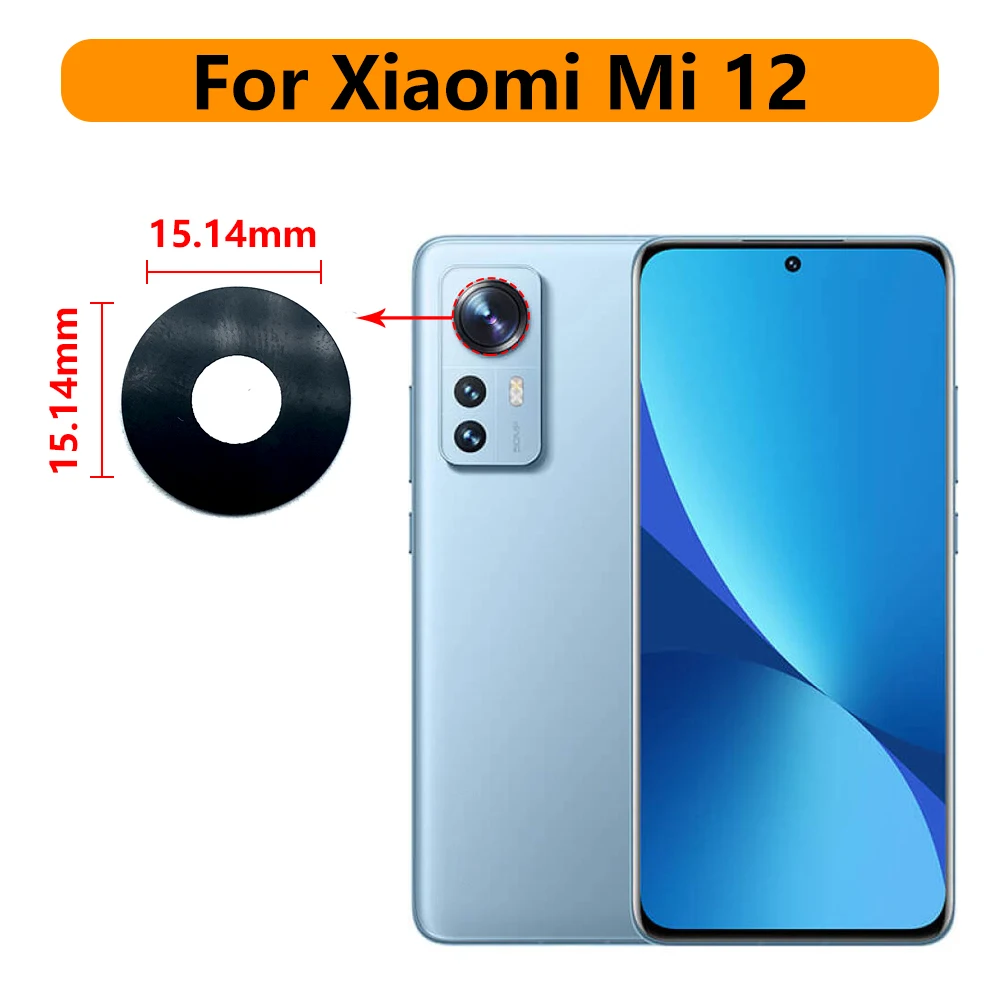 100Pcs，NEW Back Rear Camera Glass Lens For Xiaomi Mi 11T / Mi 11T Pro 12 Redmi Note 11 Global 11S 11T 5G 11E With Glue