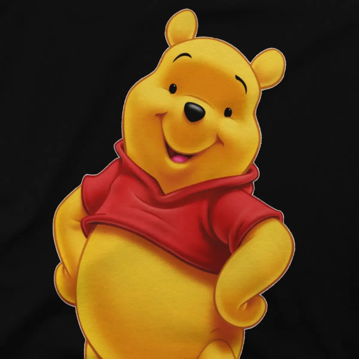 Men Cute Cartoon T Shirt Disney Winnie The Pooh 100% Cotton Clothing Leisure Short Sleeve Round Neck Tee Shirt New Arrival