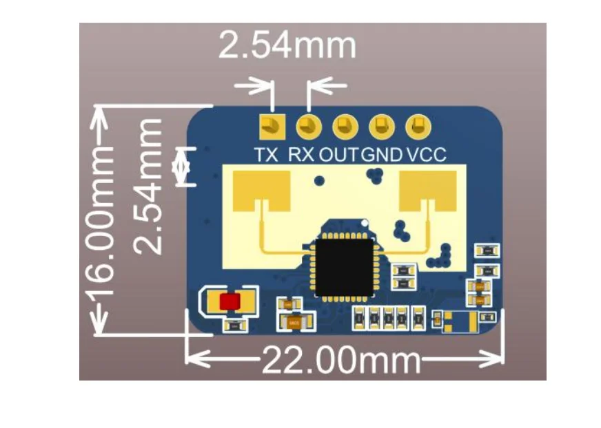 HLK-LD2410C 24G mmWave FMCW Millimeterwelle 5M menschlicher Anwesenheitsstatus Radarsensor Bewegungserkennungsmodul hohe Empfindlichkeit – Detail 10