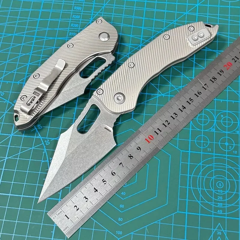 Kesiwo MT-STIC M390MK Pocket Folding Knife Titanium Alloy Handle Ball Bearing Utility Survival Outdoor Camping Hunting EDC Knife