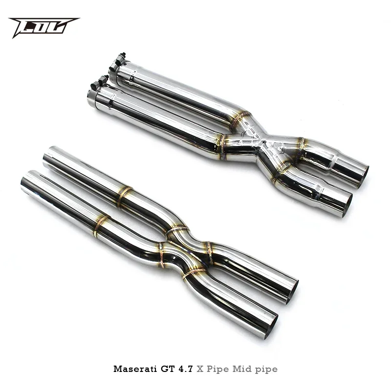 X mid for Maserati Gran Turismo/GT 4.7 2008-2023 stainless steel pipe car exhaust system either of two