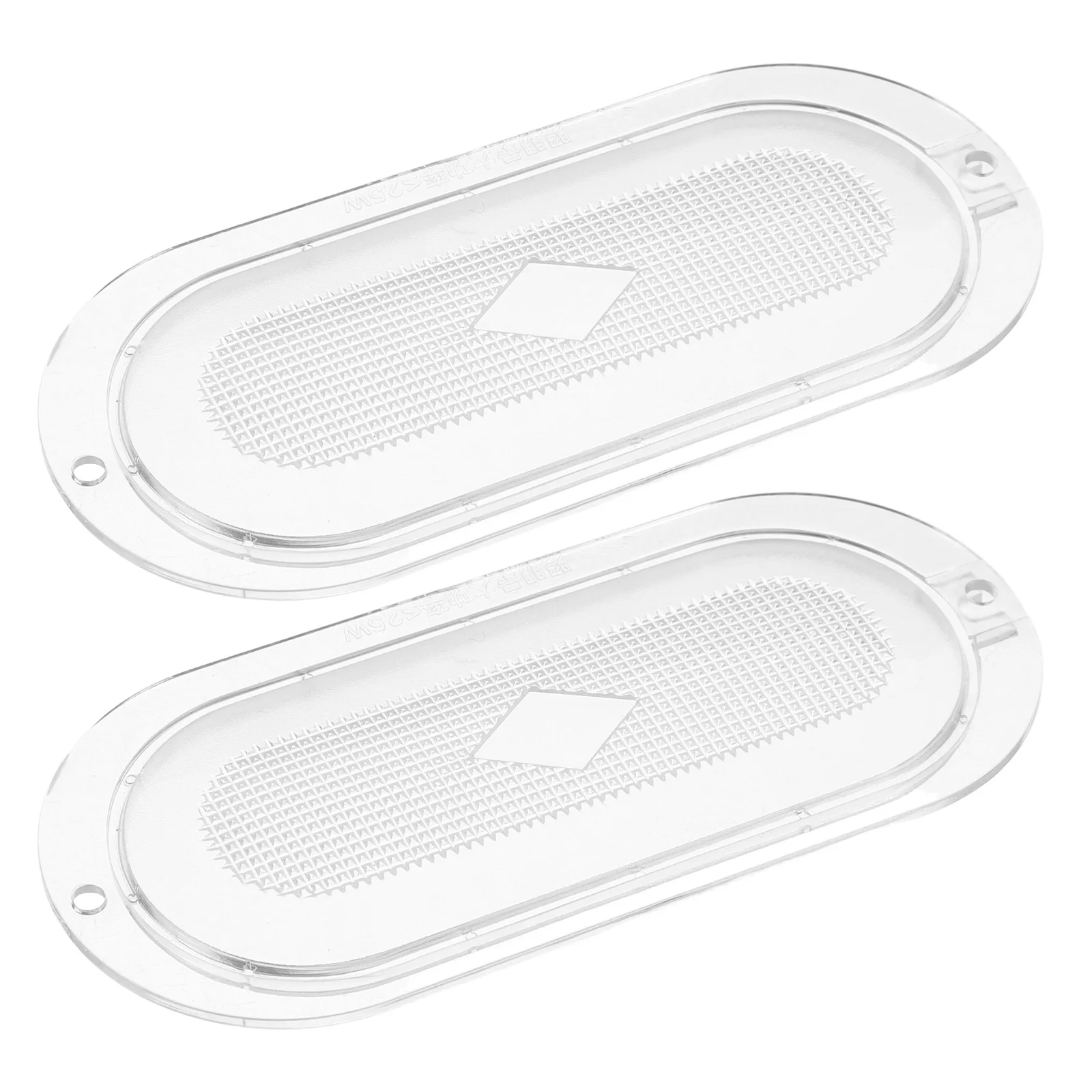 

2pcs Range Hood Lamp Shade Replacement Plastic Cover for Kitchen Smoke Extractor with Material