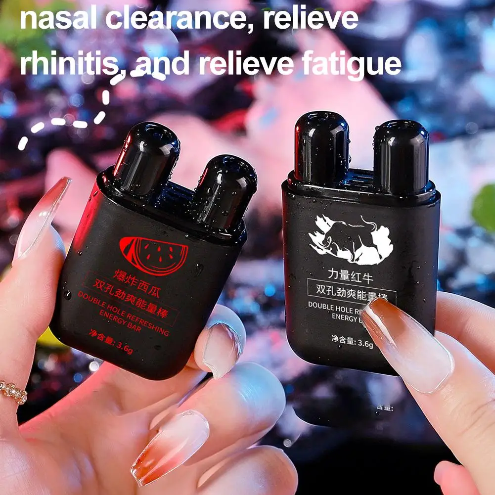 

Освежающий носовой ингалятор снимает усталость, освежающий удобный носовой ингалятор с двойным отверстием, энергетическая палочка